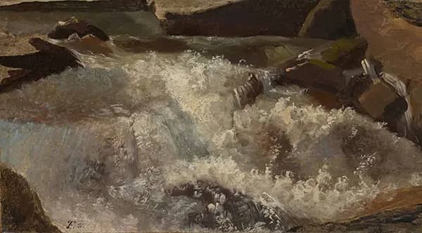 Whitewater Nature Study by Thomas Fearnley | Oil Painting Reproduction