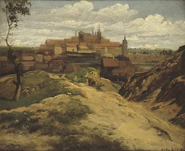 View of Meissen by Thomas Fearnley | Oil Painting Reproduction