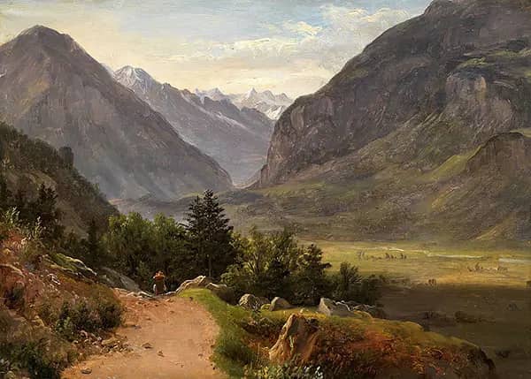Near Meiringen 1835 by Thomas Fearnley | Oil Painting Reproduction