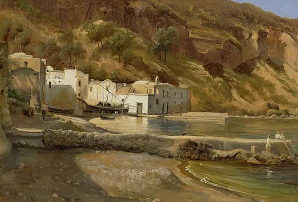 From Vico near Napoli by Thomas Fearnley | Oil Painting Reproduction