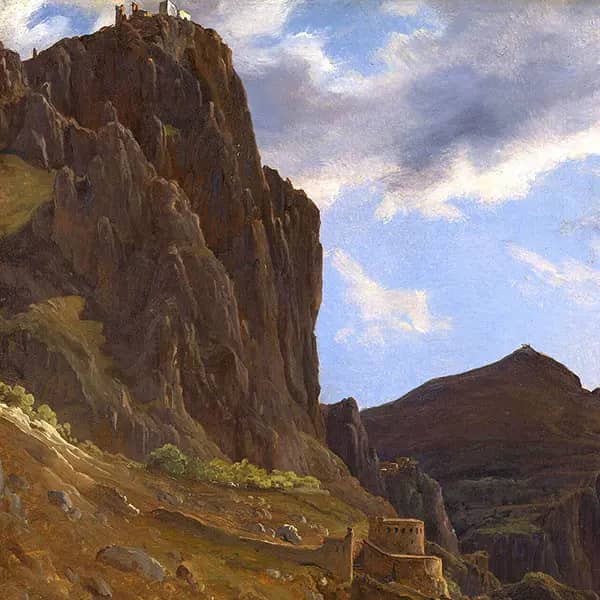 From Capri Island Landscape by Thomas Fearnley | Oil Painting Reproduction