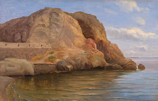 Coast Scene Possibly Capri 1833 | Oil Painting Reproduction
