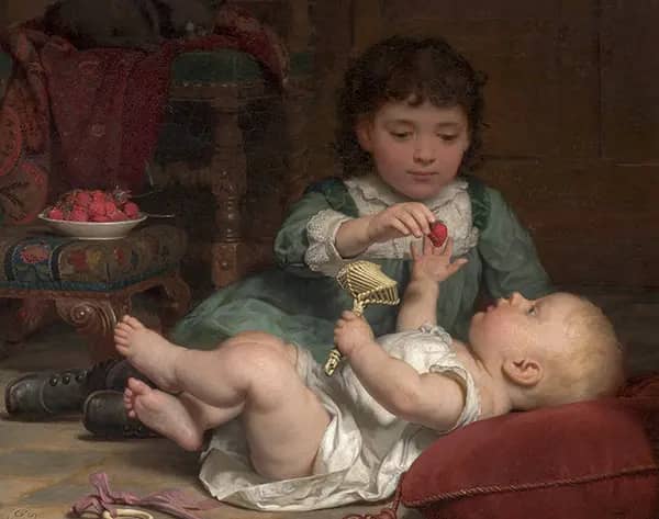 Temptation by Seymour Joseph Guy | Oil Painting Reproduction