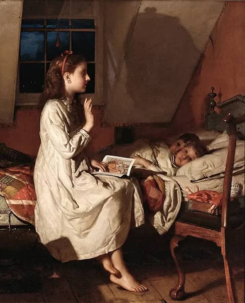 Story of Golden Locks c1870 | Oil Painting Reproduction