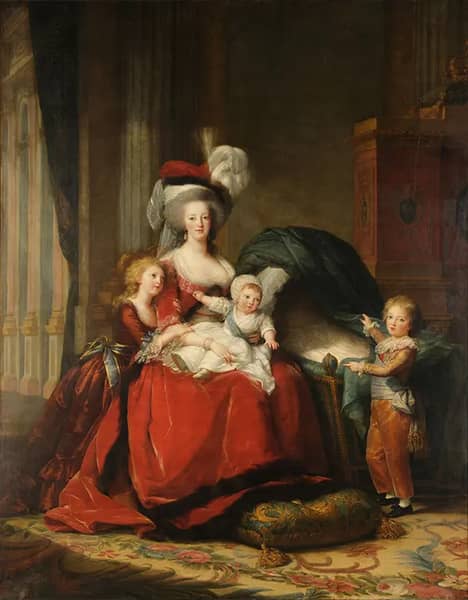 Marie Antoinette de Lorraine Habsbourg Queen of France and her Children 1787 | Oil Painting Reproduction