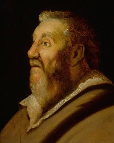 Study of a Man Looking Up by Jan Lievens | Oil Painting Reproduction