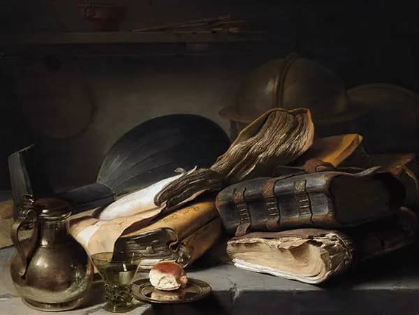 Still Life with Books by Jan Lievens | Oil Painting Reproduction