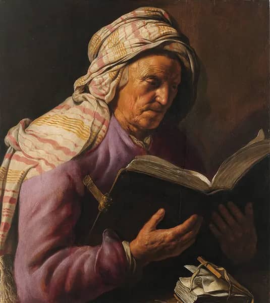 Old Woman Reading by Jan Lievens | Oil Painting Reproduction