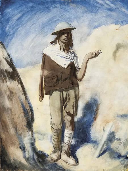 A Man with a Cigarette by William Orpen | Oil Painting Reproduction