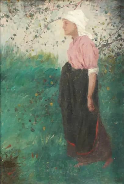 Young Maiden by Carl von Marr | Oil Painting Reproduction