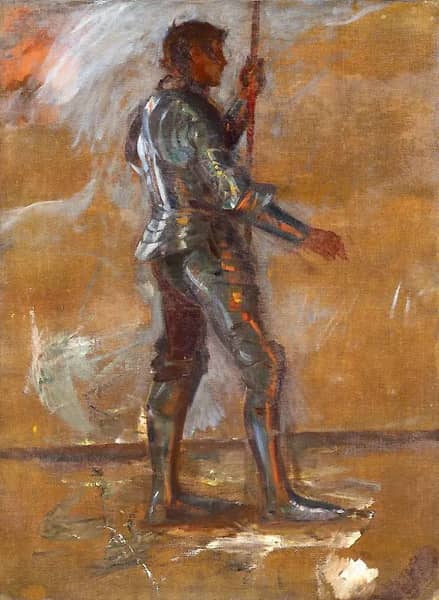 Study of a Gentleman in Knight's Armour | Oil Painting Reproduction