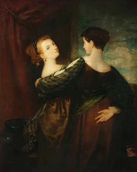 The Sisters by Washington Allston | Oil Painting Reproduction
