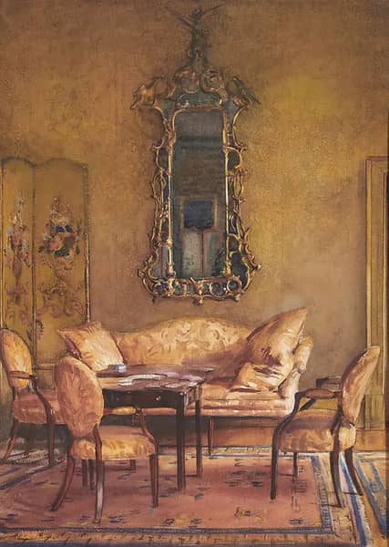 Interior Scene by Walter Gay | Oil Painting Reproduction