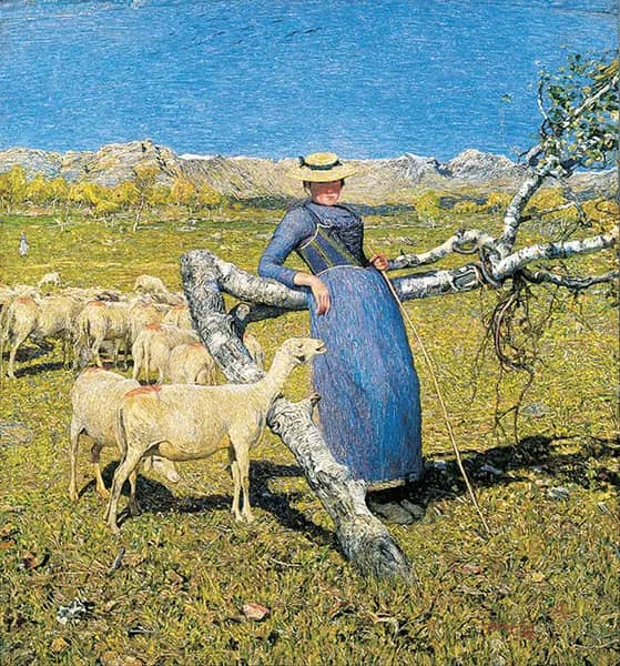 High Noon in the Alps by Giovanni Segantini | Oil Painting Reproduction
