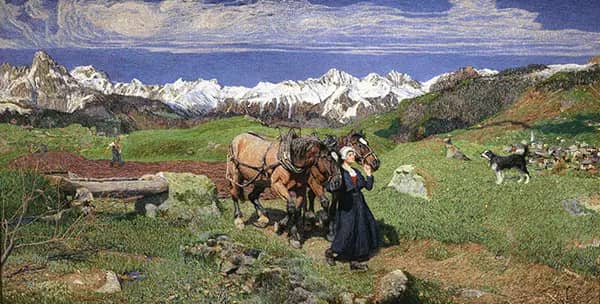 Spring in the Segantini Alps | Oil Painting Reproduction