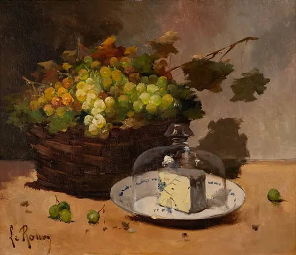 Still Life with a Plate of Cheese | Oil Painting Reproduction