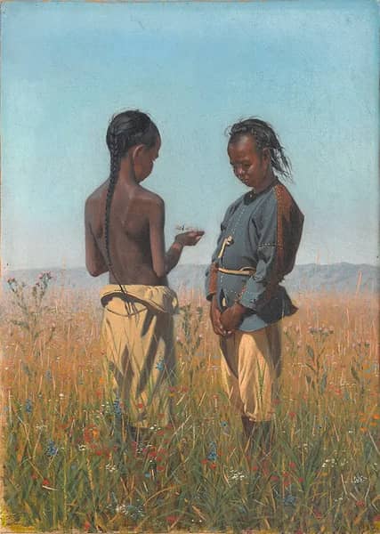 The Children of the Solon Tribe | Oil Painting Reproduction