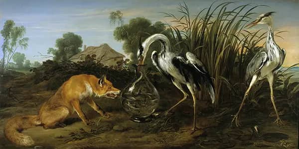 The Fox Visiting the Heron by Frans Snyders | Oil Painting Reproduction