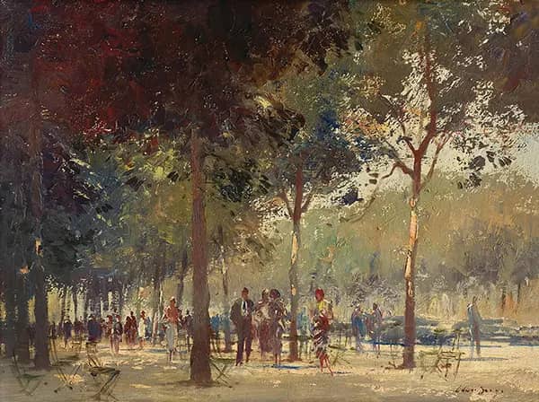 Sun and Shadow Champs Elysees by Edward Seago | Oil Painting Reproduction