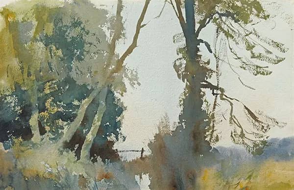 Ash Trees Norfolk by Edward Seago | Oil Painting Reproduction