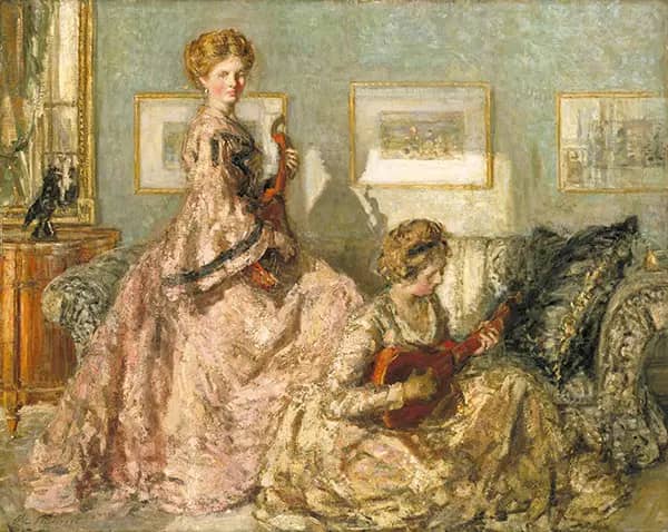 The Music Room by Philip Wilson Steer | Oil Painting Reproduction