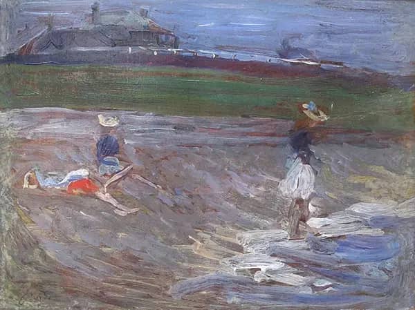 Children on the Beach Southwold 1894 | Oil Painting Reproduction