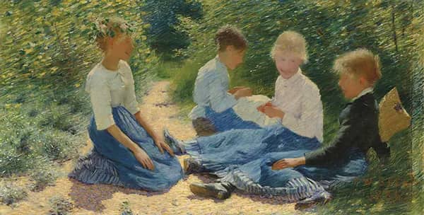 Chatterboxes 1886 by Philip Wilson Steer | Oil Painting Reproduction