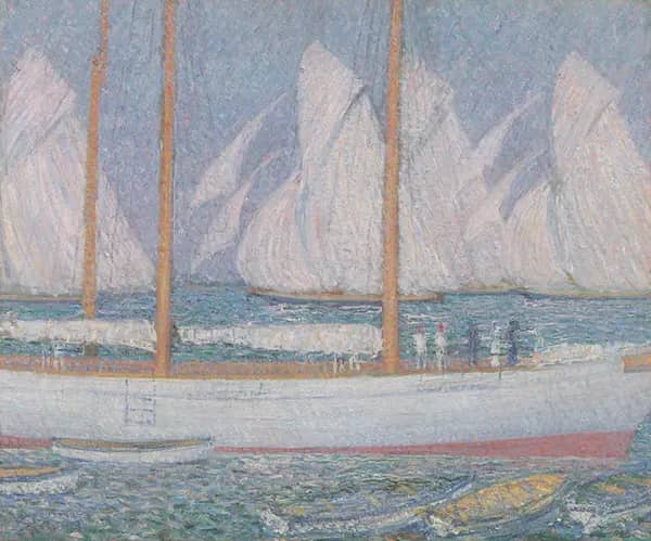 A Procession of Yachts by Philip Wilson Steer | Oil Painting Reproduction