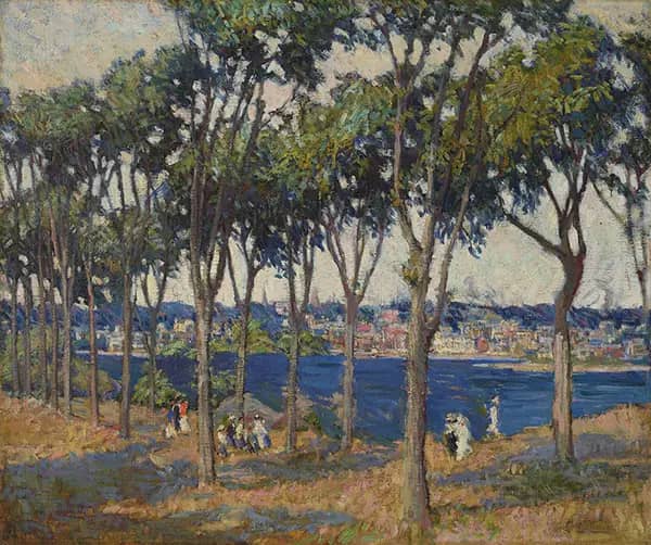 Town Across the Water by Mary Bradish Titcomb | Oil Painting Reproduction