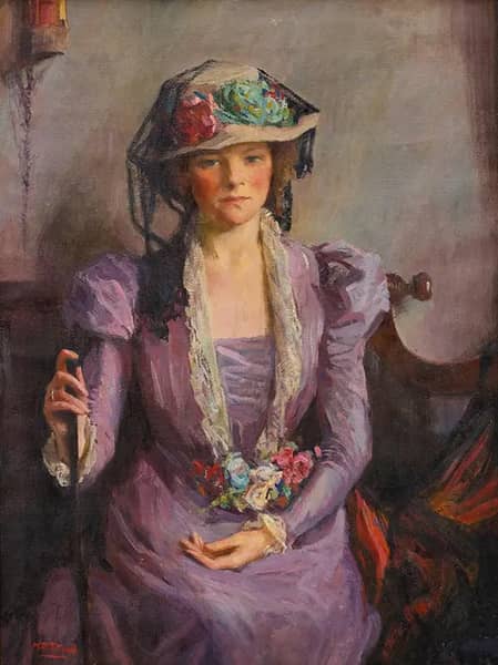 The Lady in Lavender by Mary Bradish Titcomb | Oil Painting Reproduction