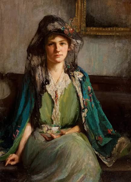 Afternoon Tea by Mary Bradish Titcomb | Oil Painting Reproduction