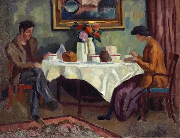 The Breakfast Table 1918 by Roger Fry | Oil Painting Reproduction