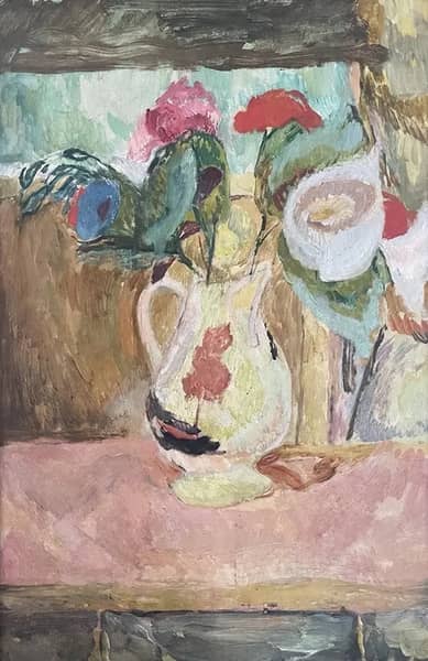 Still Life Flowers in a Jug at Charleston c1919 | Oil Painting Reproduction