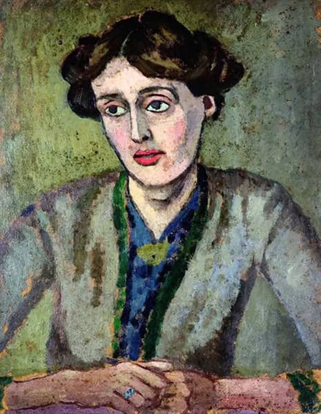 Portrait of Virginia Woolf 1917 by Roger Fry | Oil Painting Reproduction