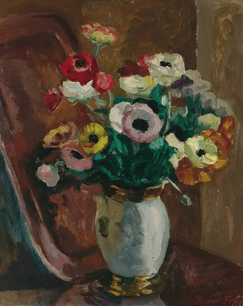 Anemones 1929 by Roger Fry | Oil Painting Reproduction