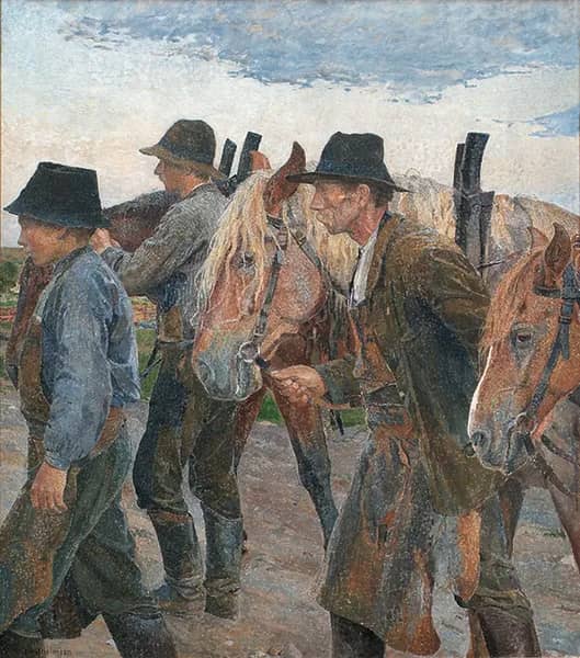 Farmworkers from Uppland 1904 | Oil Painting Reproduction