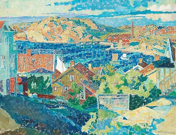 Autumn Day Fiskebackskil 1915 | Oil Painting Reproduction