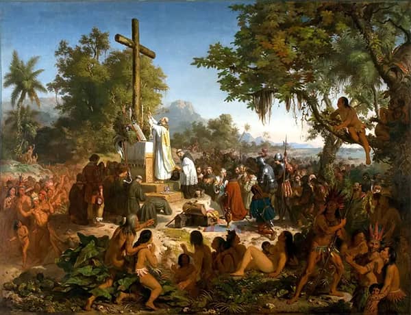 First Mass in Brazil by Victor Meirelles | Oil Painting Reproduction