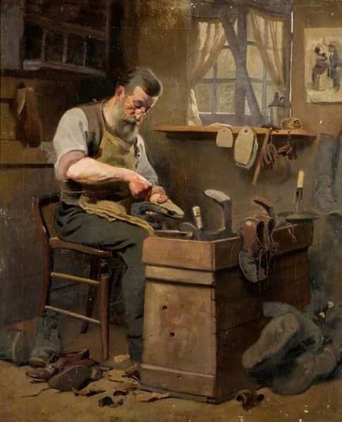 Experienced Hands by Frederick Hall | Oil Painting Reproduction