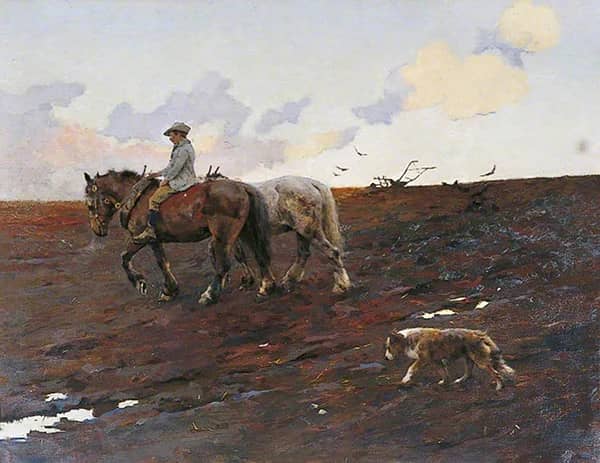 Homewards by Frederick Hall | Oil Painting Reproduction