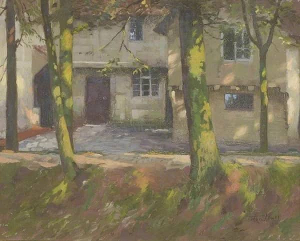 The Causeway Steventon by Frederick Hall | Oil Painting Reproduction