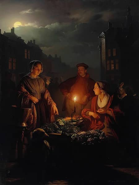 The Groenmarkt at the Hague | Oil Painting Reproduction