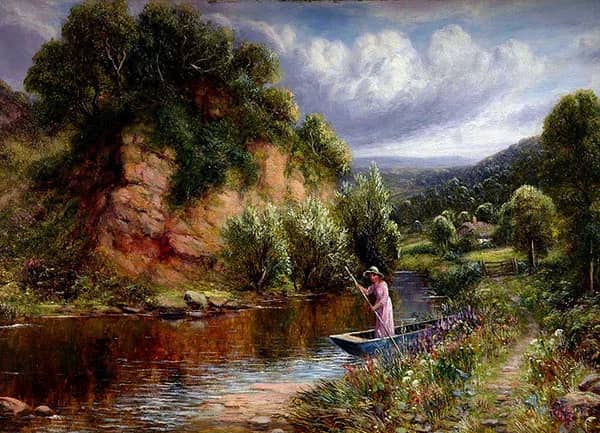 Blackstone Rock Bewdley on the River Severn | Oil Painting Reproduction