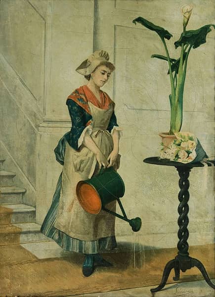 The Woman with the Watering Can | Oil Painting Reproduction