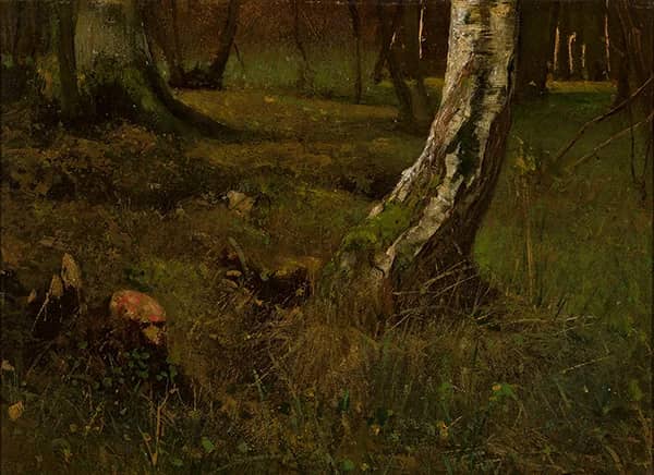 Birch Trunk by Curt Agthe | Oil Painting Reproduction