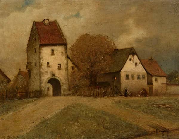 Town Fragment by Curt Agthe | Oil Painting Reproduction