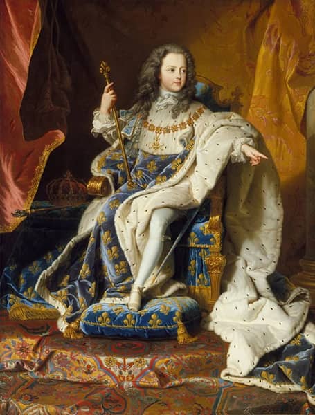 Portrait of Louis XV by Hyacinthe Rigaud | Oil Painting Reproduction