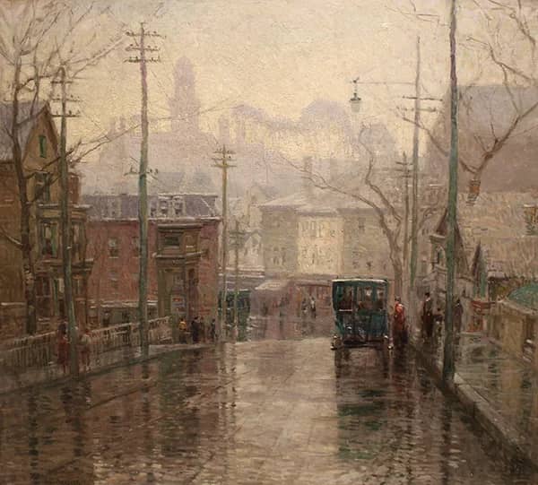 After the Rain Gloucester by Paul Cornoyer | Oil Painting Reproduction