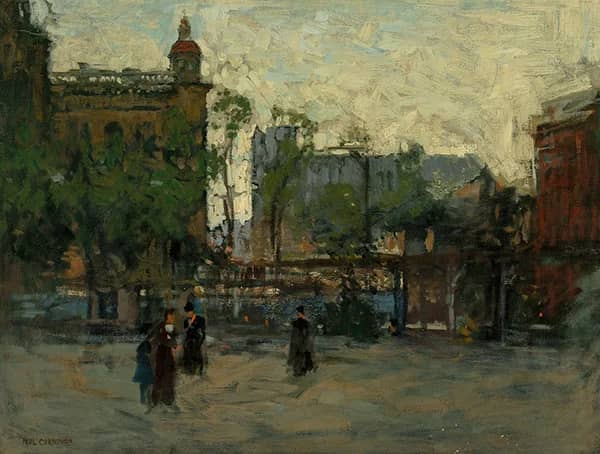 Early Evening Empire Park New York 1910 | Oil Painting Reproduction