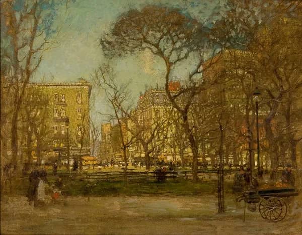 Madison Square 1905 by Paul Cornoyer | Oil Painting Reproduction